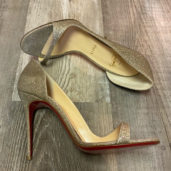 Christian Louboutin Toboggan 100 Glitter Mini - Picture 5 of 12